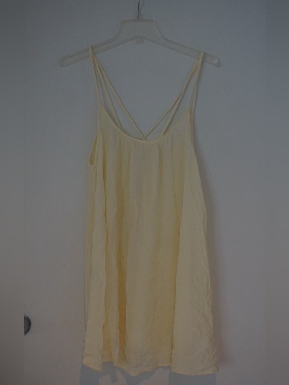 Roxy Pale Yellow Spaghetti Strap Tank Top